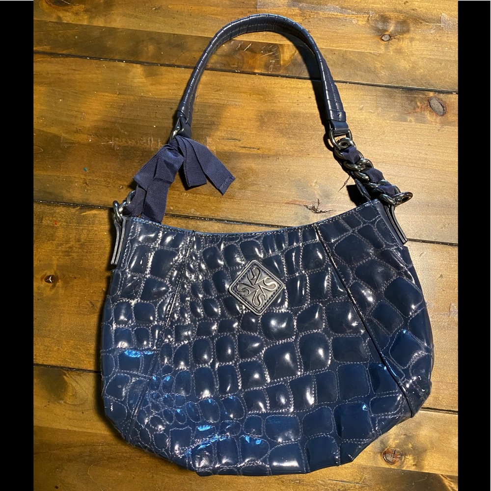 Simply Vera Vera Wang Navy Blue Quilted Purse